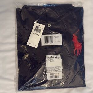 Ralph Lauren hooded cotton jersey, boys size 14-16 NWT